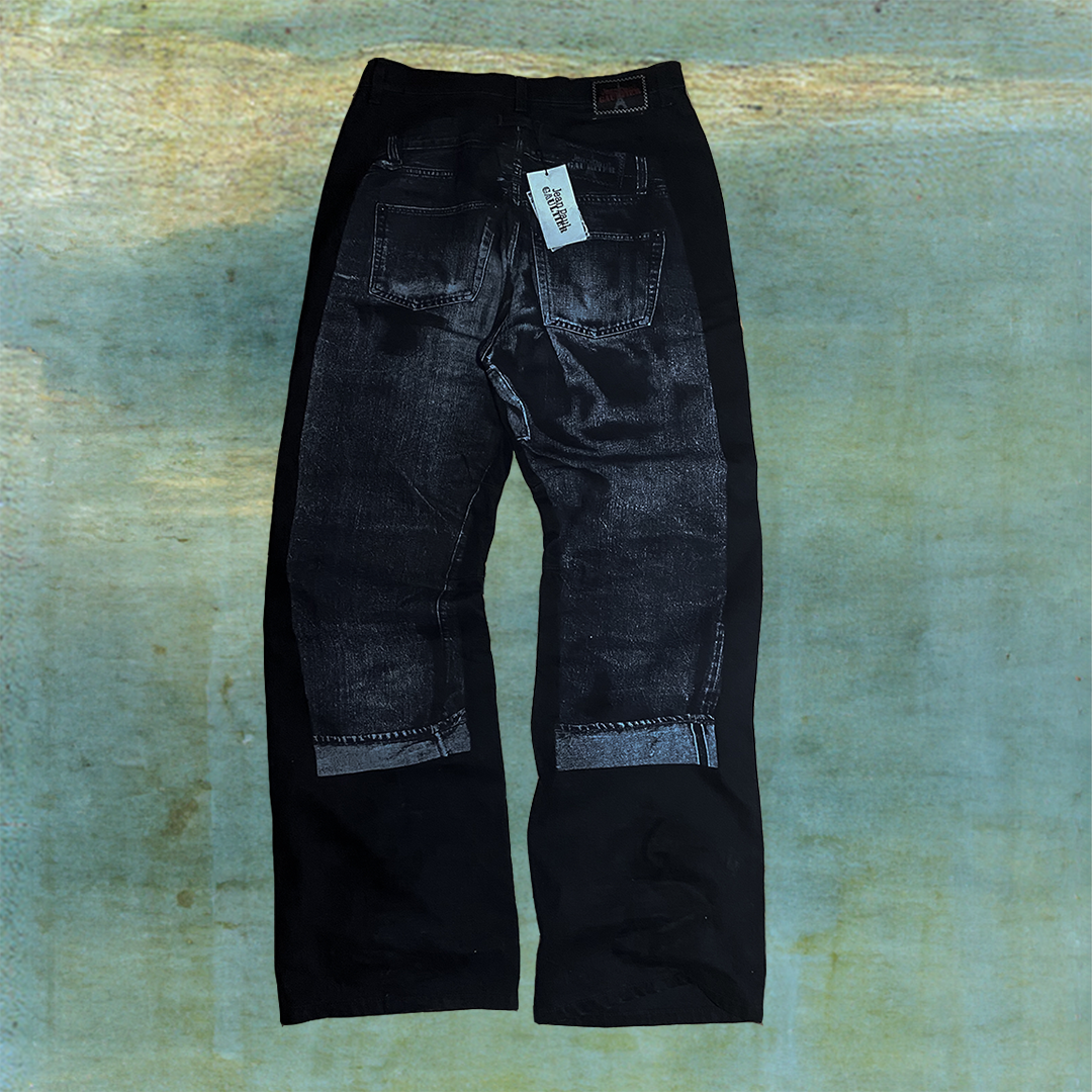 JEAN PAUL GAULTIER BLACK TATTOO DENIM