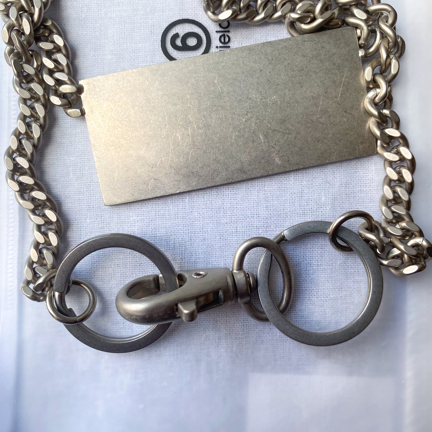 MAISON MARGIELA BRASS LOGO CHAIN SM7UU0037