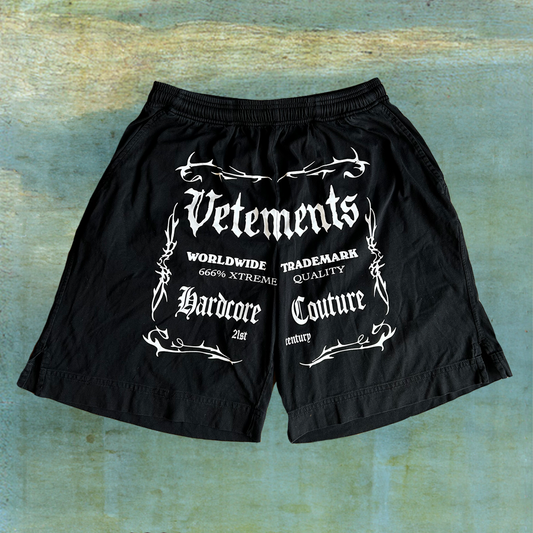 VETEMENTS FW21 HARDCORE SHORTS