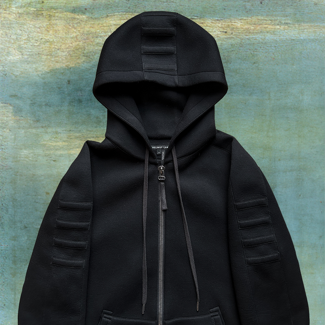 HELMUT LANG BLACKED OUT HOODIE