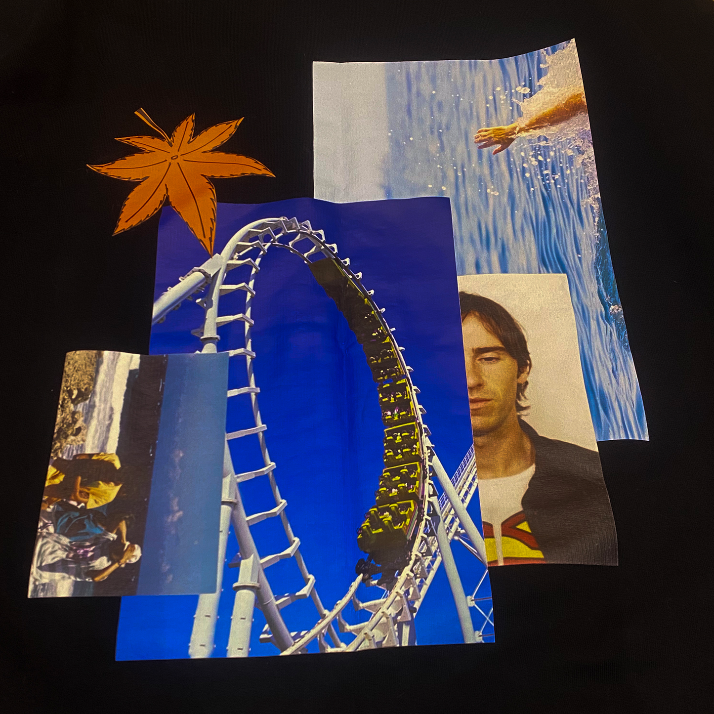 RAF SIMONS SS15 ROLLERCOASTER COLLAGE SWEATER