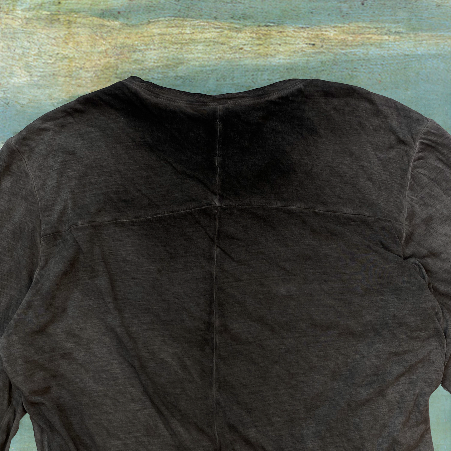 Layered Twisted Dust Gradient Longsleeve Top