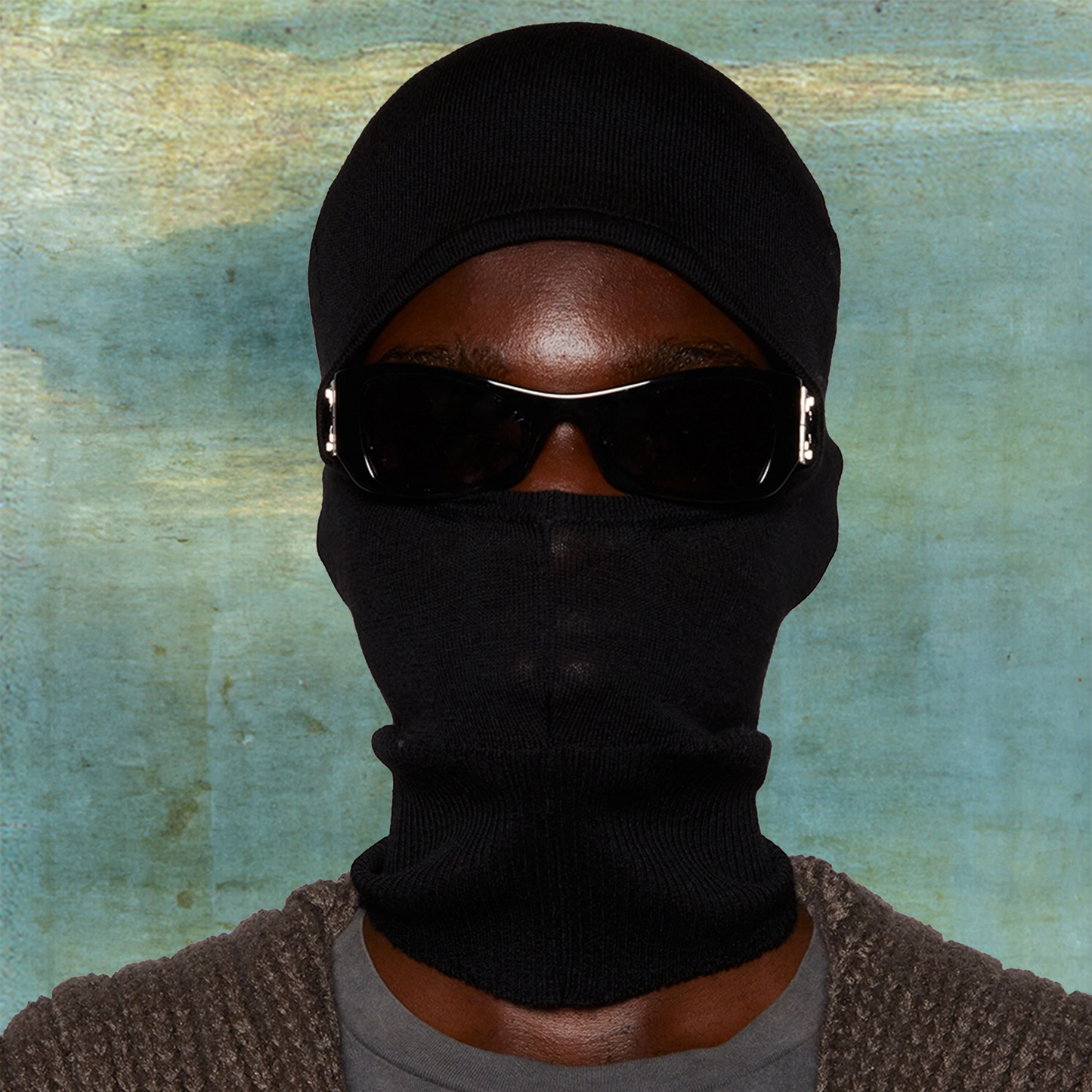 FW24 PORTERVILLE BLACK WOOL SKULL BALACLAVA